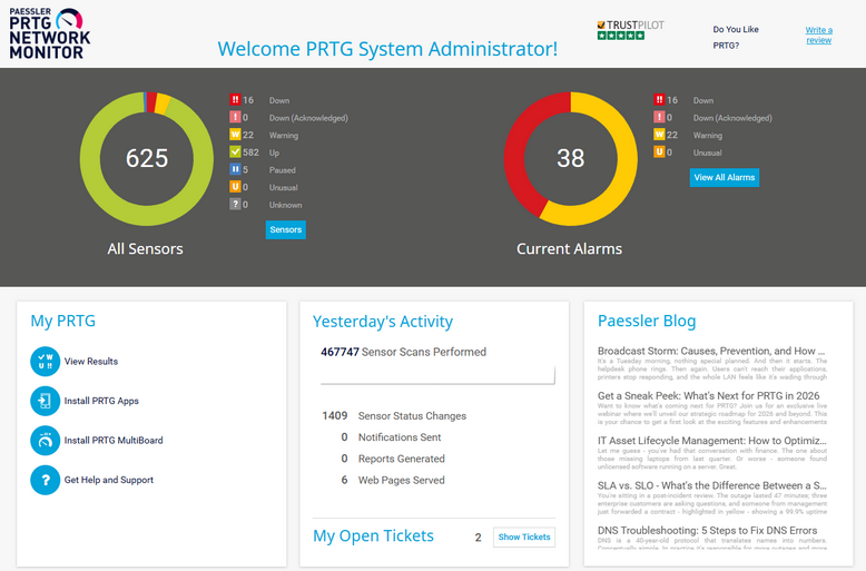 Welcome to PRTG